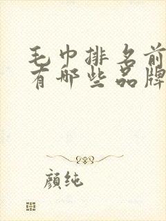 毛巾排名前十名有哪些品牌