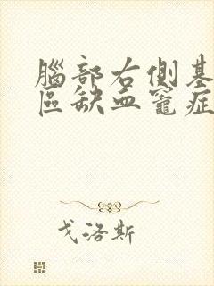 脑部右侧基底节区缺血灶症状