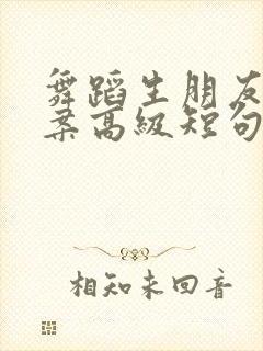 舞蹈生朋友圈文案高级短句