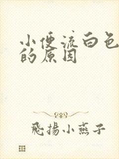 小便流白色液体的原因