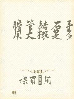 胆管结石手术费用大概是多少