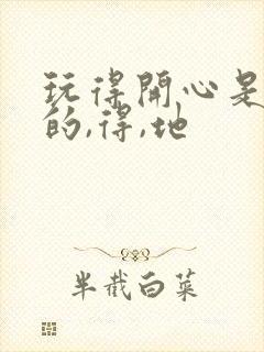 玩得开心是哪个的,得,地