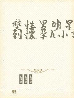 双性男明星被脔到怀孕h小说