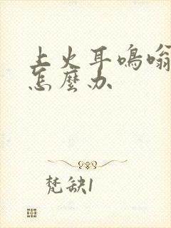 上火耳鸣嗡嗡响怎么办