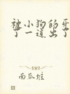 被小狗的牙齿刮了一道出了一点血