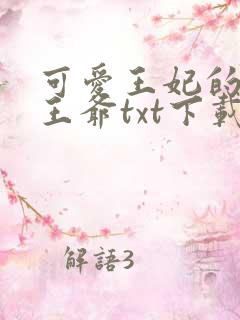可爱王妃的宠妻王爷txt下载