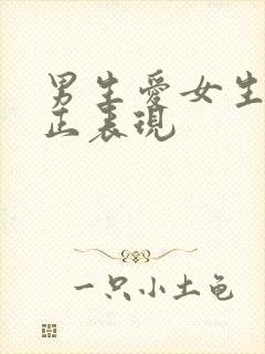 男生爱女生的真正表现