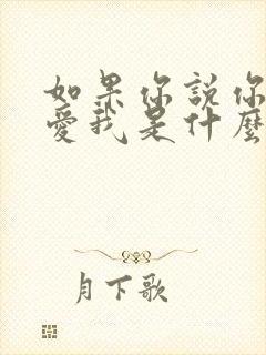 如果你说你真的爱我是什么歌