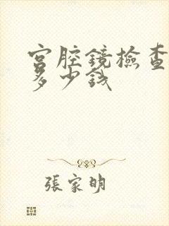 宫腔镜检查费用多少钱