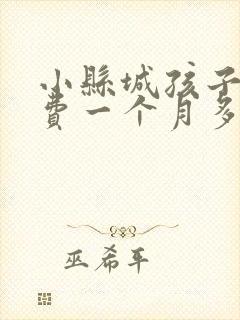 小县城孩子抚养费一个月多少钱