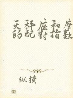 天秤座和摩羯座的配对指数是多少