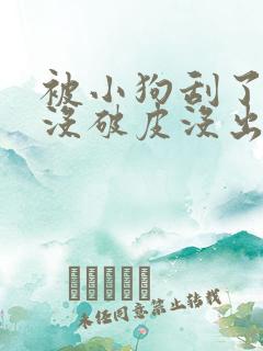 被小狗刮了一下没破皮没出血