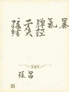 孩子脾气暴躁情绪失控