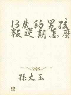 13岁的男孩子叛逆期怎么办