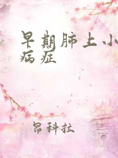 早期肺上小结节病症