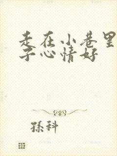 走在小巷里的句子心情好