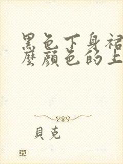 黑色下身裙配什么颜色的上衣好看