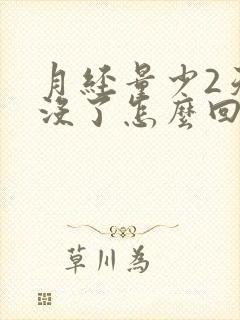 月经量少2天就没了怎么回事