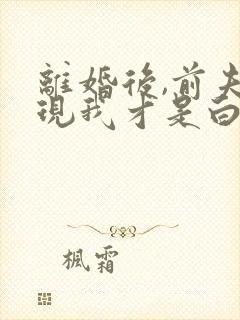 离婚后,前夫发现我才是白月光