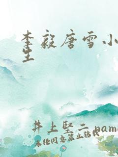 李毅唐雪小说重生