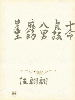 农历八月十五出生的男孩命运