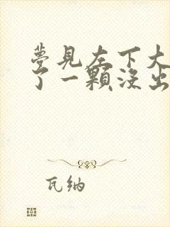 梦见左下大牙掉了一颗没出血