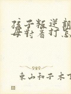 孩子叛逆期和父母对着打怎么办