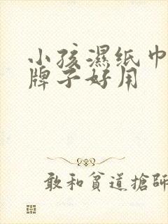 小孩湿纸巾什么牌子好用