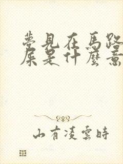 梦见在马路上拉屎是什么意思