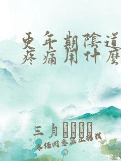 更年期阴道干涩疼痛用什么药