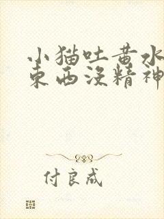 小猫吐黄水不吃东西没精神怎么办