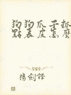 狗狗爪子抓破了点表皮怎么办