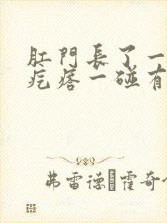 肛门长了一个小疙瘩一碰有点疼