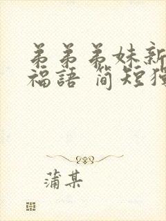 弟弟弟妹新婚祝福语 简短独特