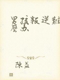 男孩叛逆难管怎么办