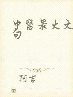 中医最火文案短句