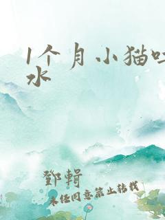 1个月小猫吐黄水