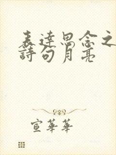 表达思念之情的诗句月亮