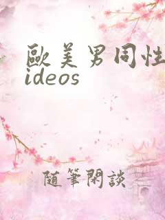 欧美男同性恋videos