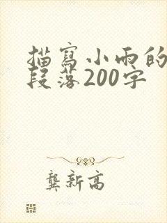 描写小雨的优美段落200字