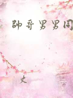 帅哥男男同志网