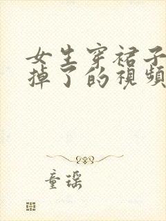 女生穿裙子内裤掉了的视频