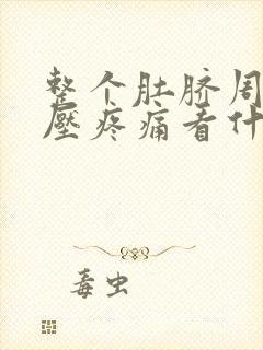 整个肚脐周围按压疼痛看什么科