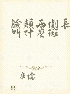 脸颊两侧长的班叫什么斑