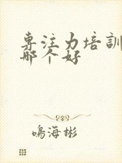 专注力培训机构哪个好