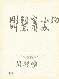 刚到家小狗一直叫怎么办