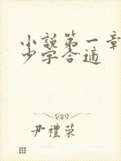 小说第一章写多少字合适