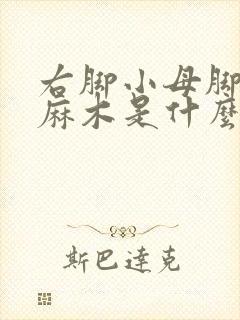 右脚小母脚趾头麻木是什么原因