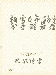 相处6年的情人分手谁最痛苦