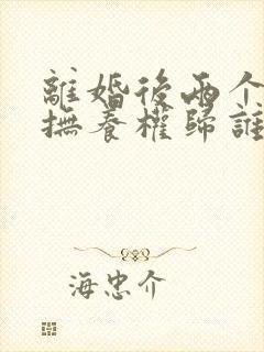 离婚后两个小孩抚养权归谁